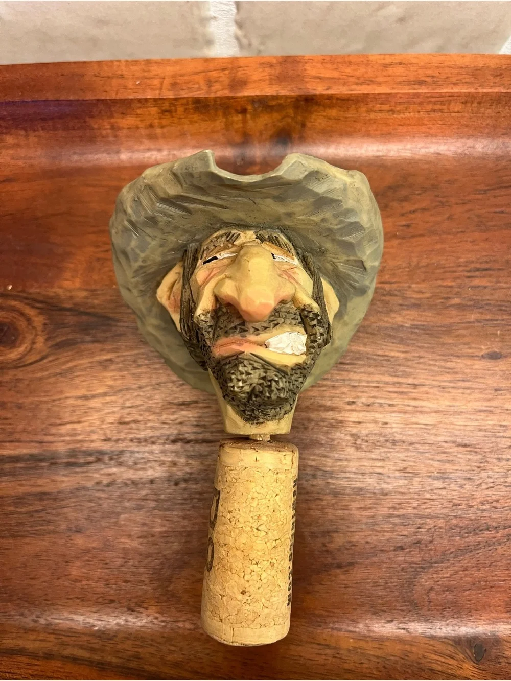 Vtg 1990s Bottle Stopper Chris Hammack Spit n Whittle collection Rot Gut Rodney